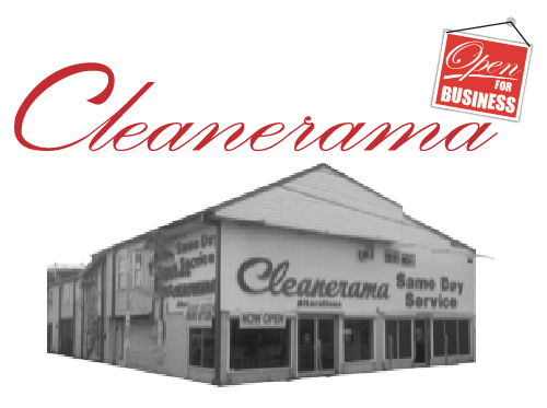 Black and White Photo of Cleanerama